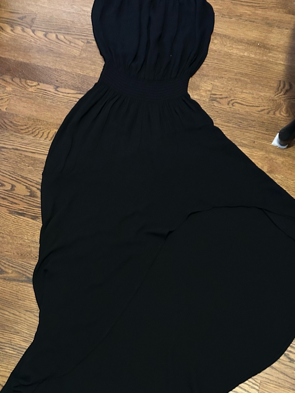 Young Fabulous & Broke Black Strapless Maxi with Shirred Waist 0052
